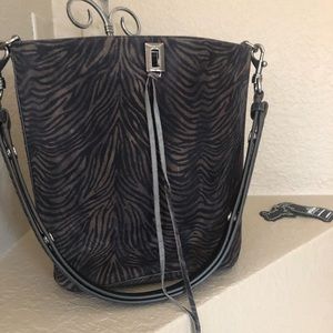 Rebecca Minkoff suede leather handbag